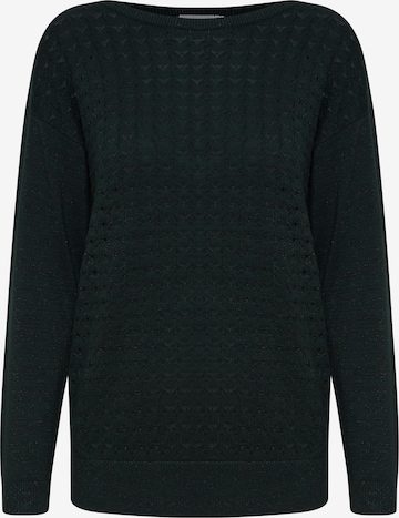 Fransa Sweater in Green: front