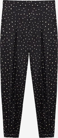 Effilé Pantalon à pince MANGO en noir : devant