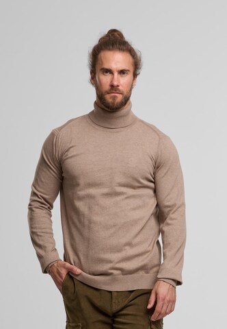 INDICODE JEANS Sweater 'Van Paul' in Beige