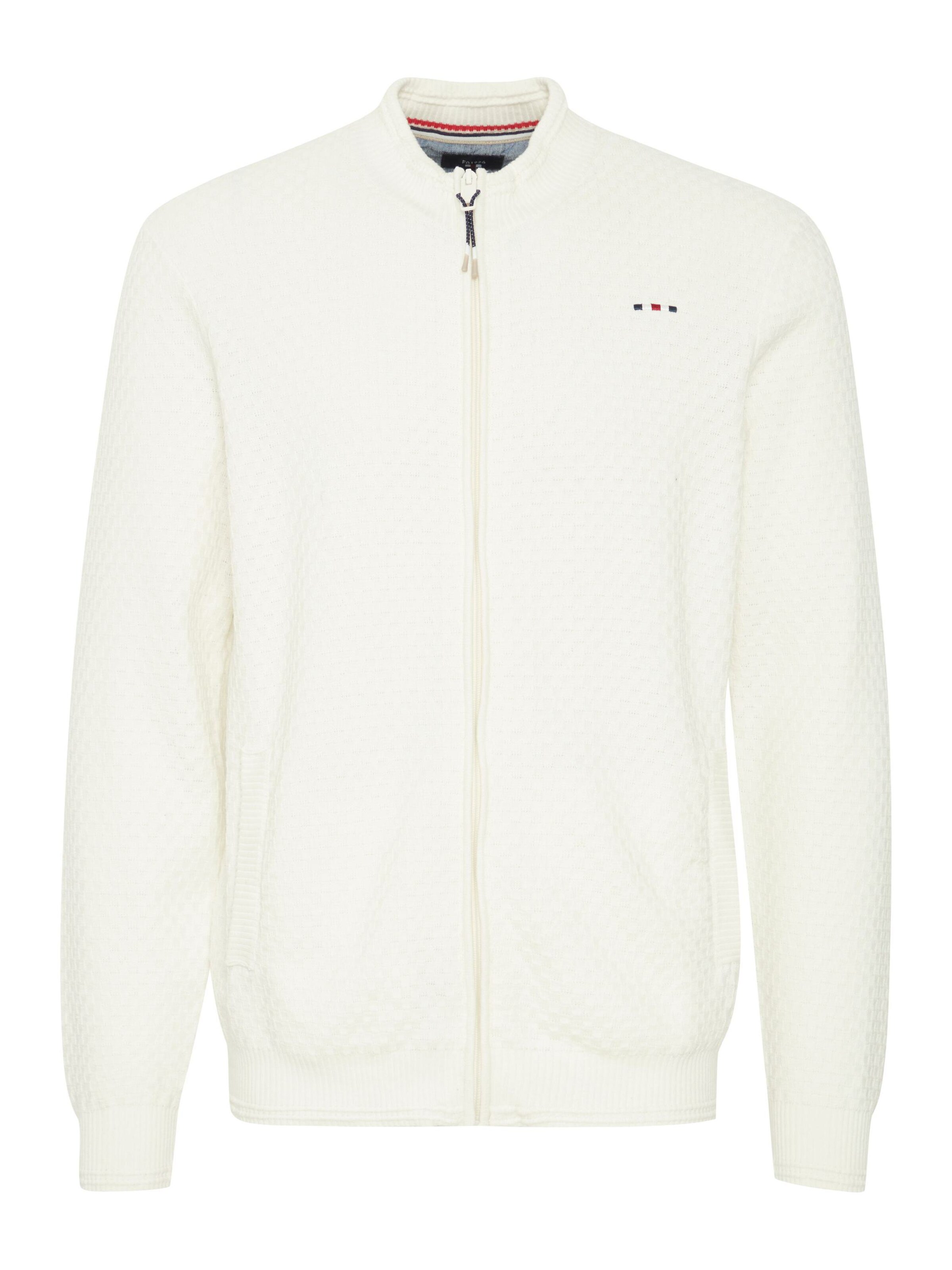 FQ1924 Sweatjacke 'Kyle' in Weiß: Vorderseite