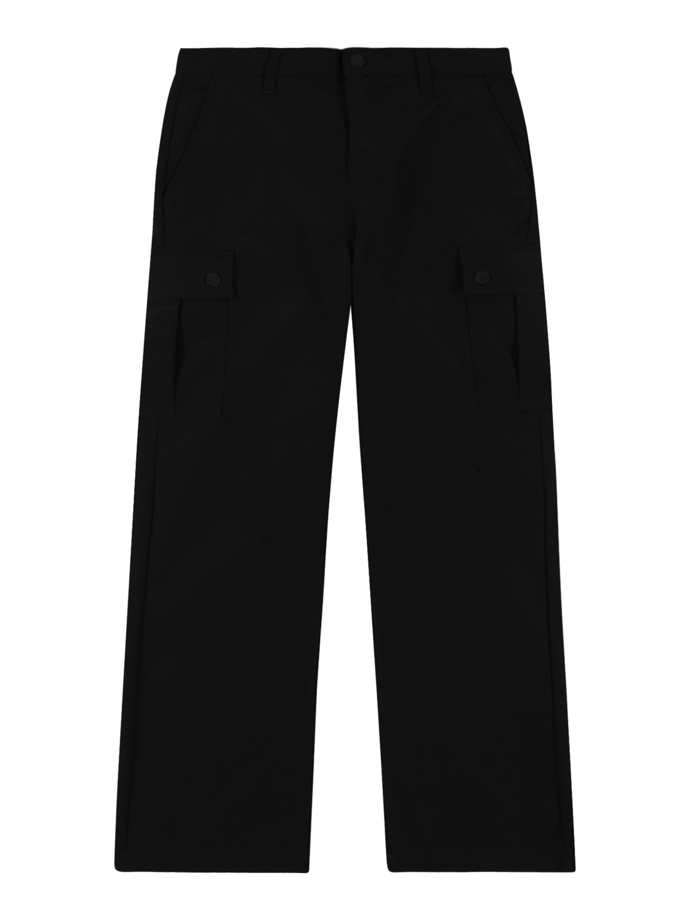 Jack & Jones Junior Baggy Trousers 'JPSTKARL KURTIS' in Black: front
