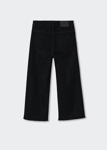 MANGO KIDS Wide leg Jeans in Zwart