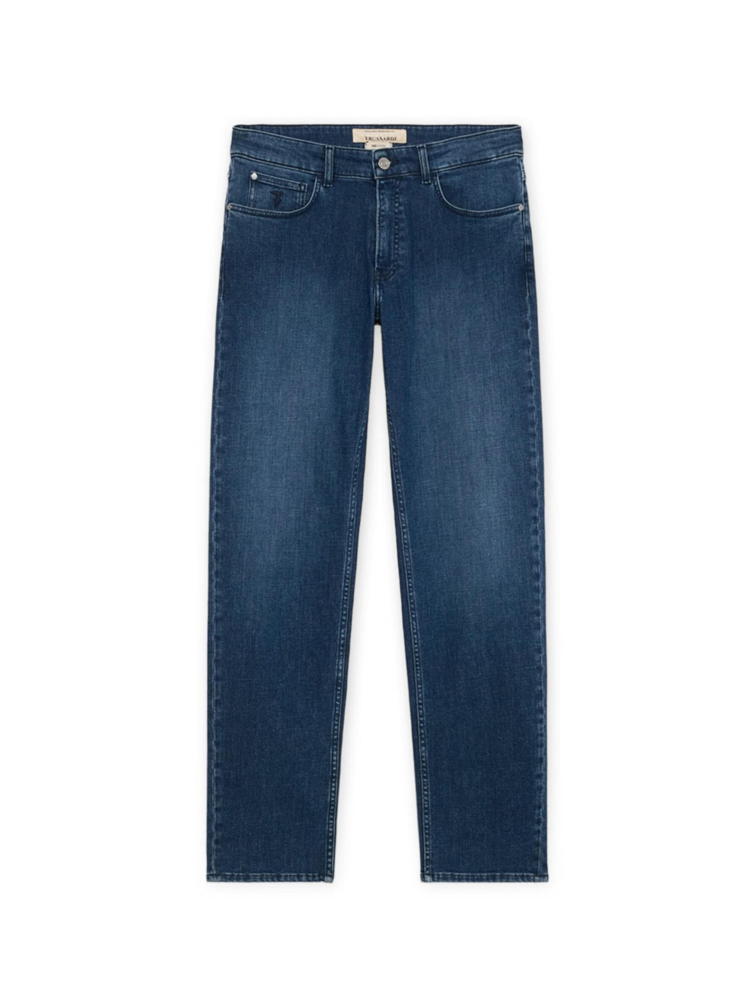 Trussardi Regular Jeans in Blauw: voorkant