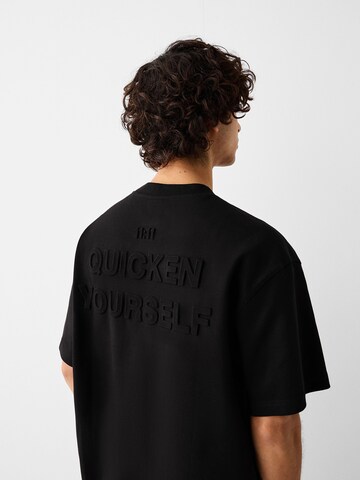 T-Shirt Bershka en noir