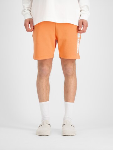 Regular Pantalon ALPHA INDUSTRIES en orange : devant