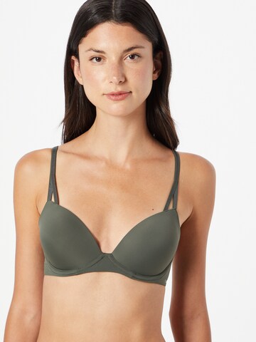 Calvin Klein Underwear T-shirt Podprsenka 'LIFT' – zelená: přední strana