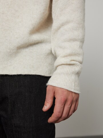 DAN FOX APPAREL Pullover 'Thilo' i hvid