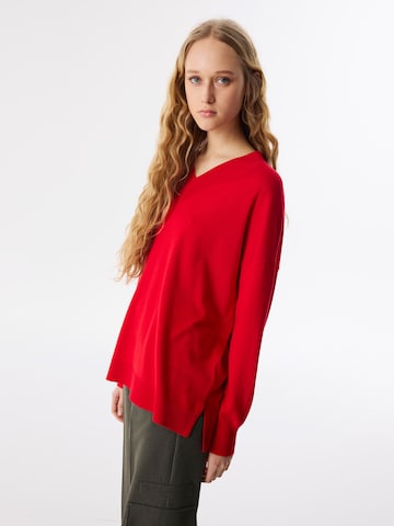 Twist Trui in Rood
