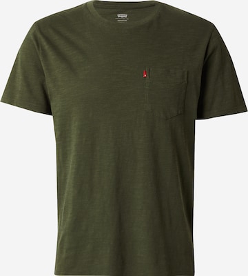 LEVI'S ® Bluser & t-shirts 'Classic Pocket Tee' i grøn: forside