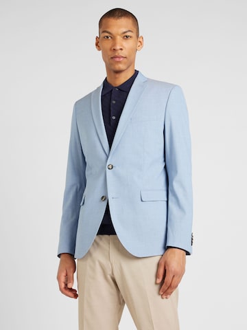 Coupe slim Veste de costume s.Oliver BLACK LABEL en bleu : devant