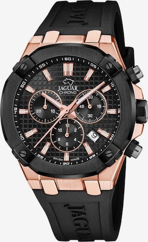 Montre à affichage analogique 'Diplomatic' Jaguar en noir : devant