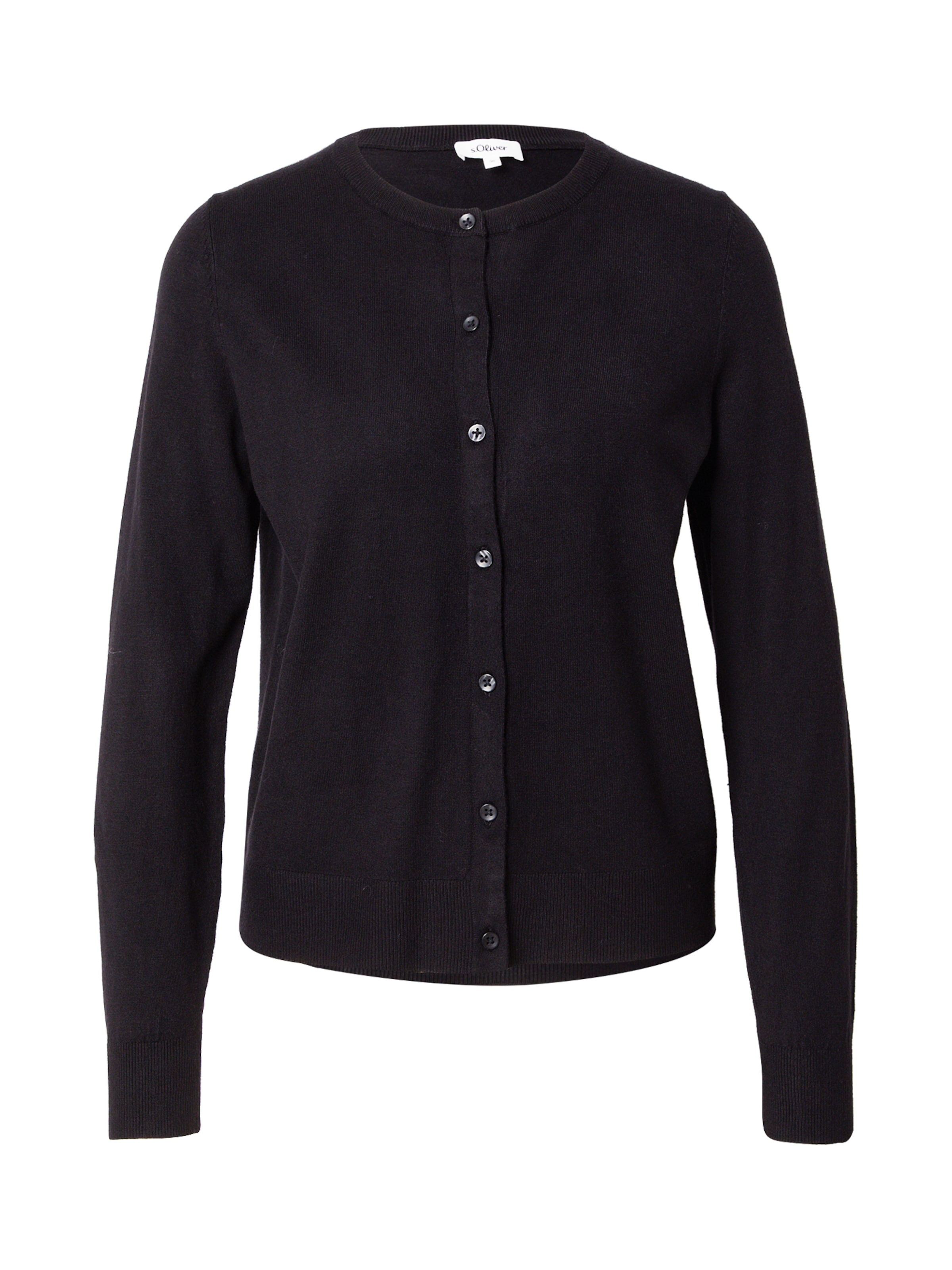 Cardigan s.Oliver en noir : devant