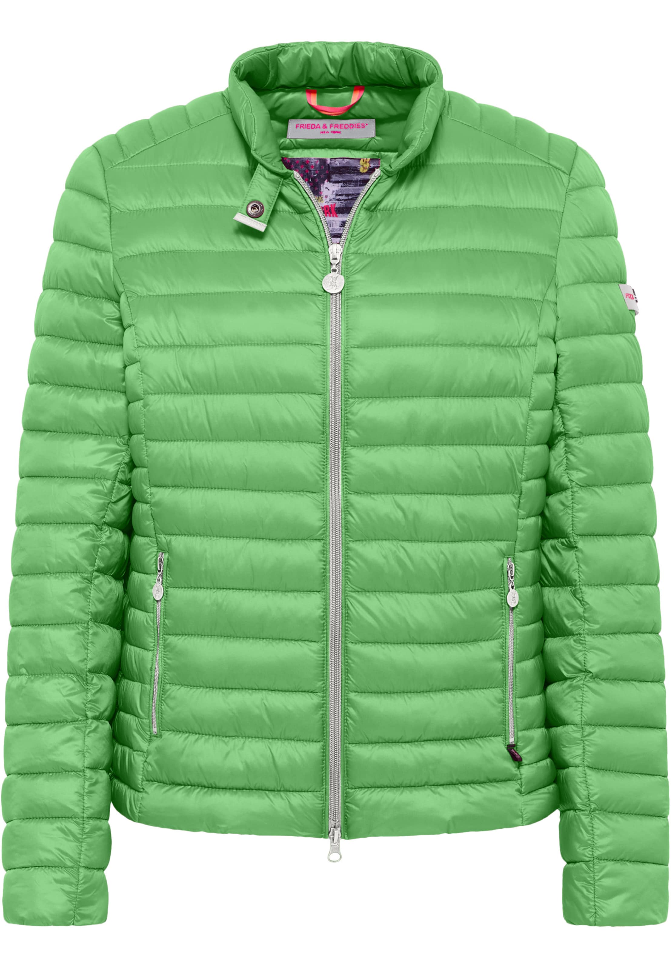 Frieda & Freddies NY Steppjacke Fake Down Jacket | Judy in Grün: Vorderseite