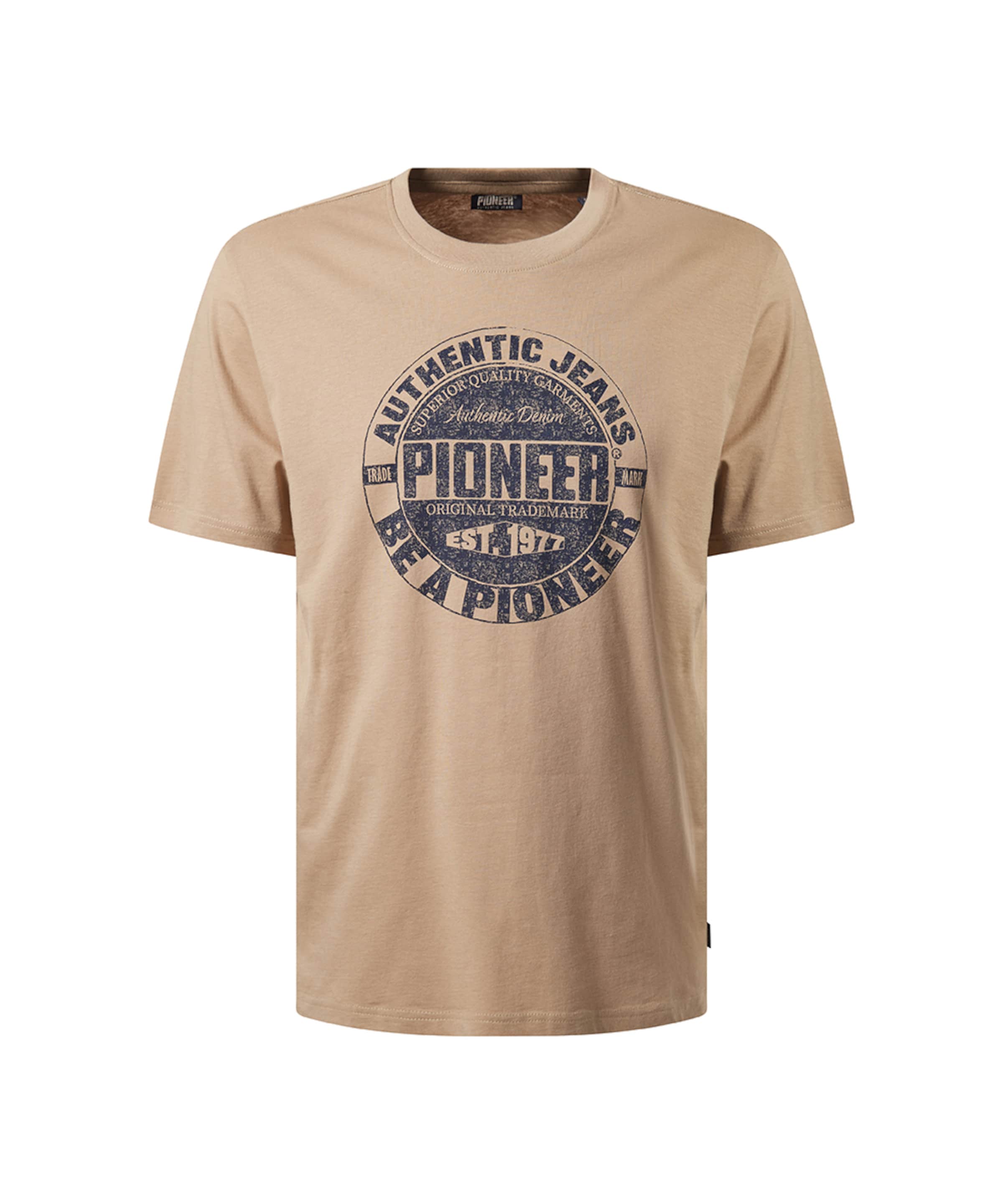 Pioneer Authentic Jeans Shirt in Beige: front