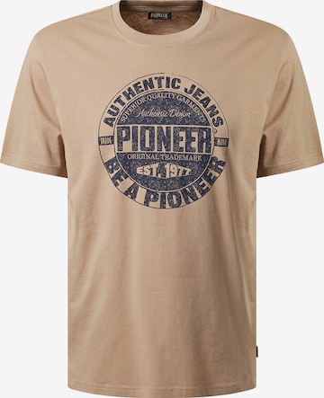 Pioneer Authentic Jeans Shirt in Beige: front
