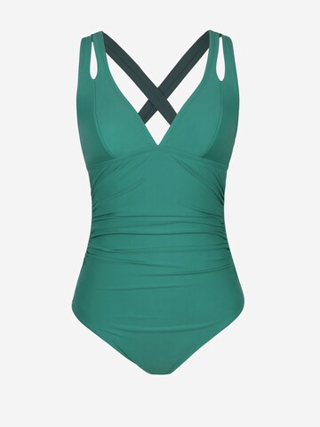 Cupshe Bralette Swimsuit in Green: front