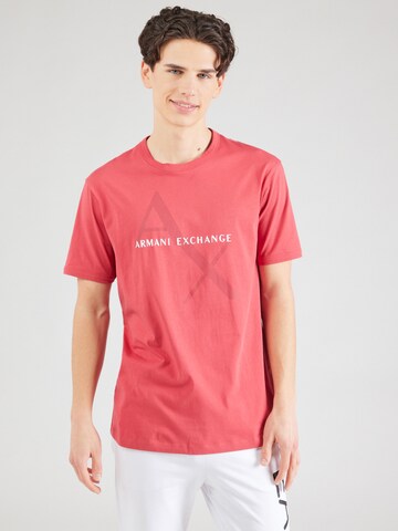ARMANI EXCHANGE Tričko – červená: přední strana