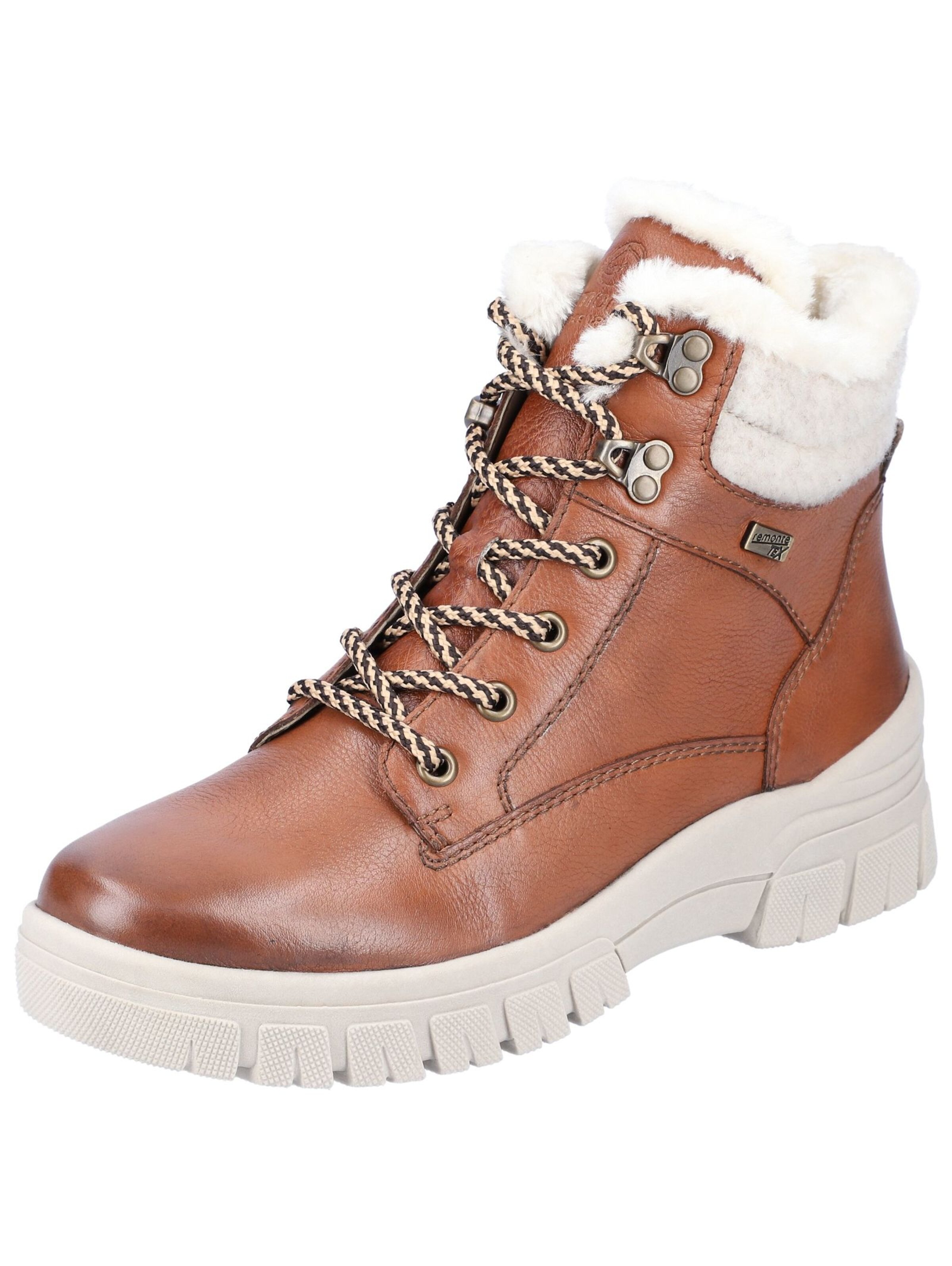 REMONTE Schnürstiefelette in Braun: Vorderseite