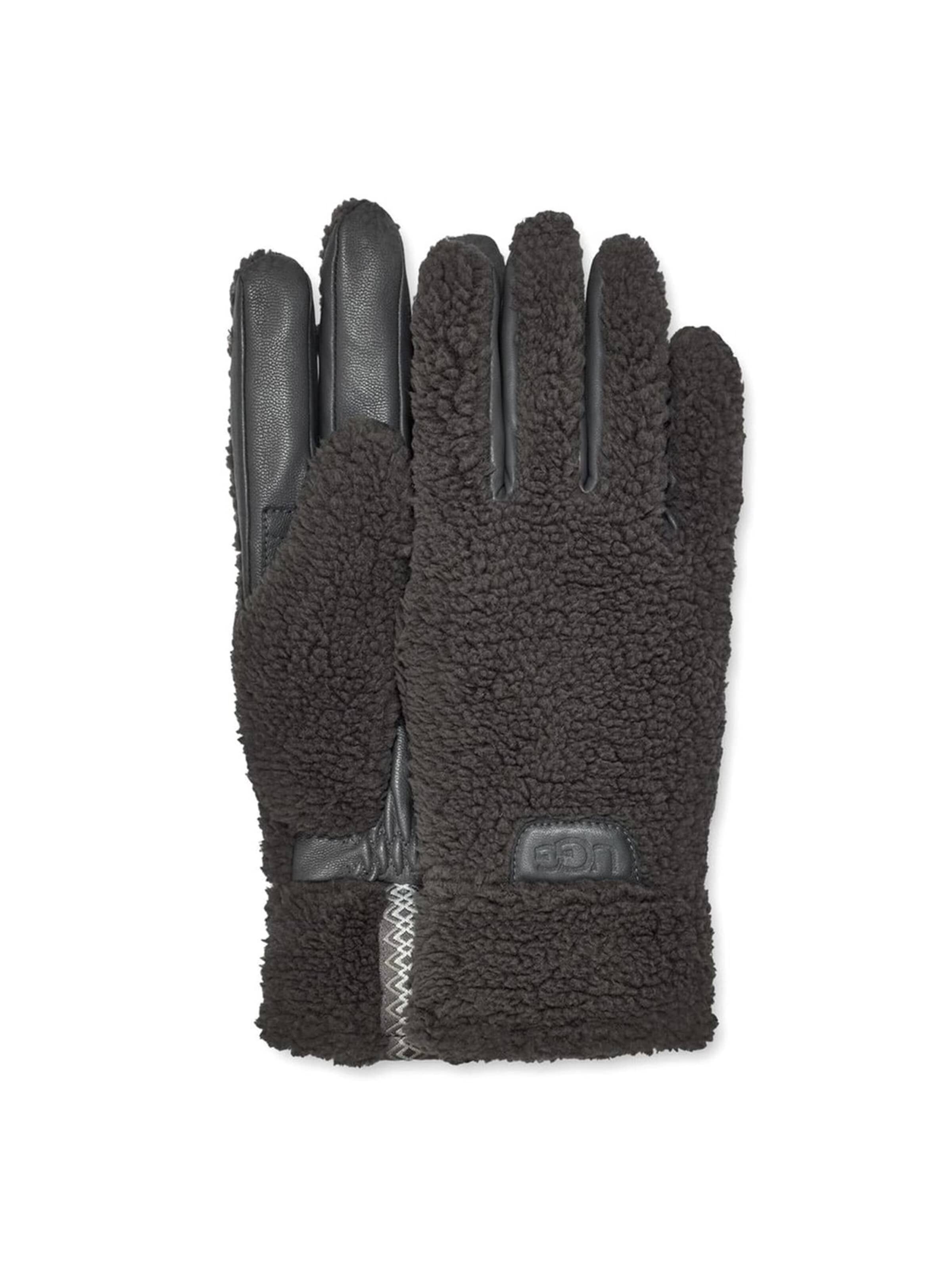 UGG Full finger gloves 'M Sherpa Glove Grey' in L-XL in Grey, Item view