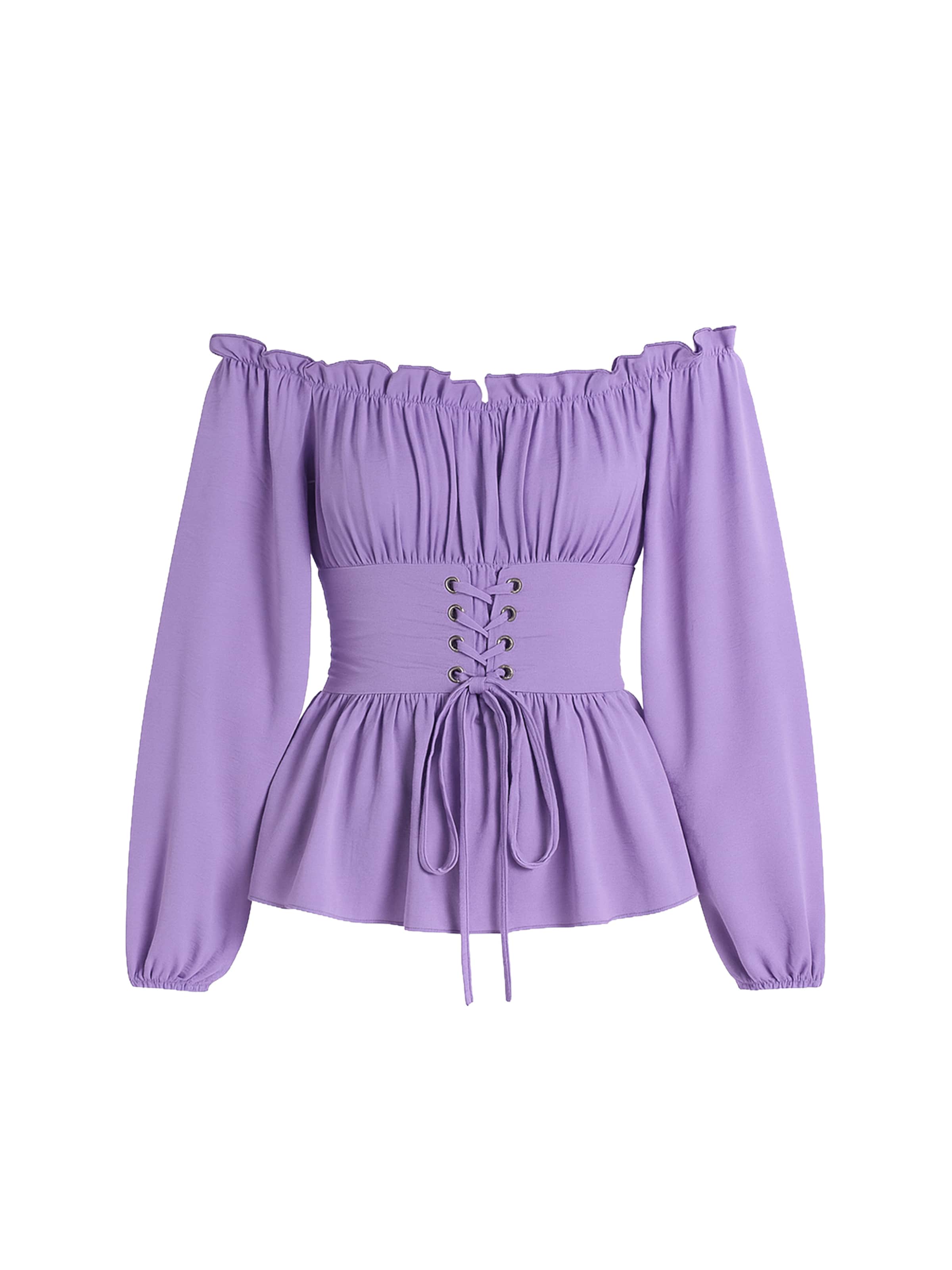 Chemisier Elara en violet : devant