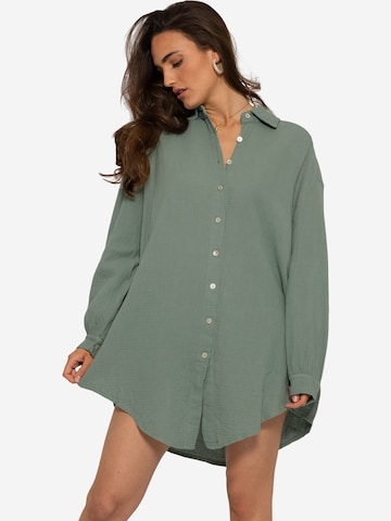 SASSYCLASSY Blouse in Green: front