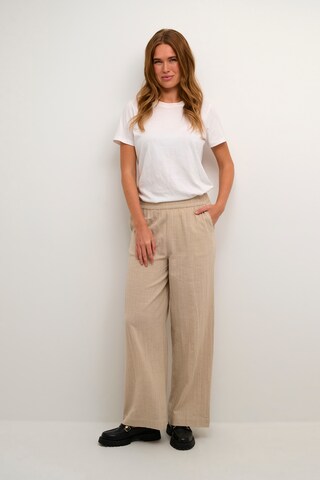 Kaffe Wide Leg Hose in Grau