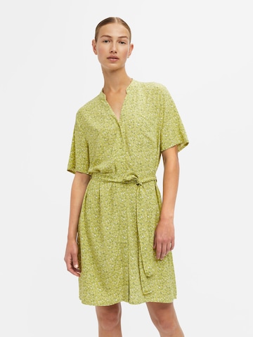 OBJECT Sukienka koszulowa 'EMA ELISE' w kolorze zielony: przód