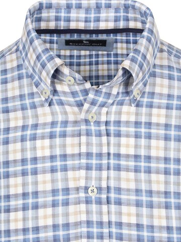 Steppin' out Regular fit Button Up Shirt in Blue