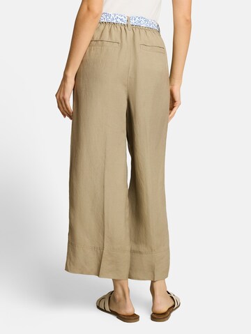 TOM TAILOR Wide leg Trousers in Beige