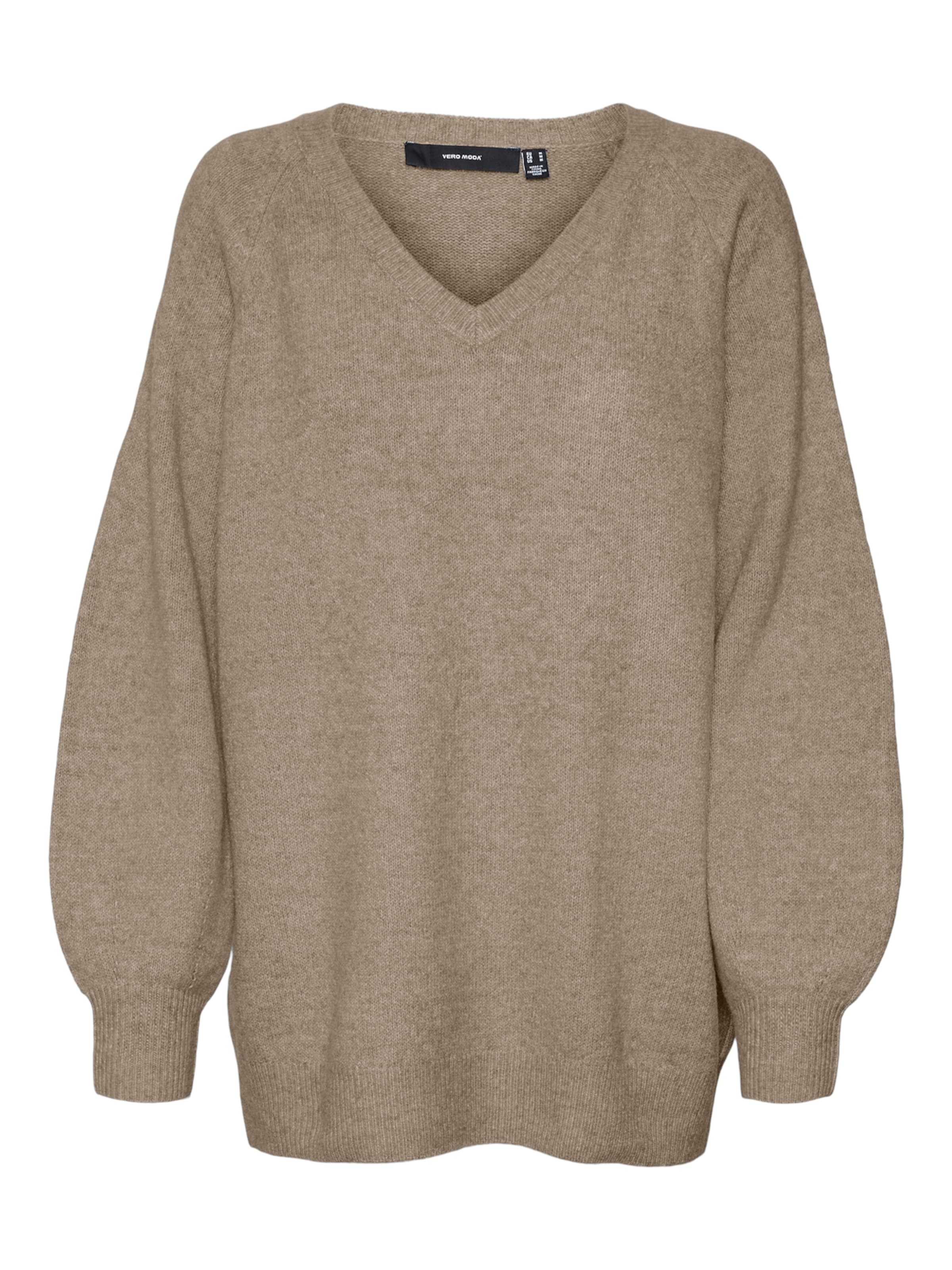 Pull-over 'Leaf' VERO MODA en beige : devant