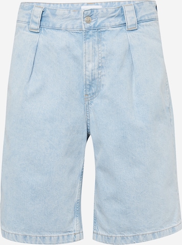 Calvin Klein Jeans Regular Bandplooi jeans '90'S' in Blauw: voorkant