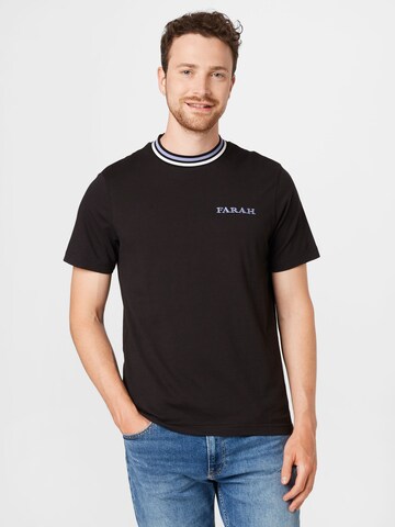 FARAH T-Shirt 'HANLEY' in Schwarz: predná strana