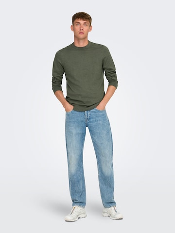 Only & Sons Pullover 'ONSLoui' in Grün
