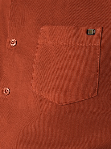 No Excess Regular fit Button Up Shirt in Red