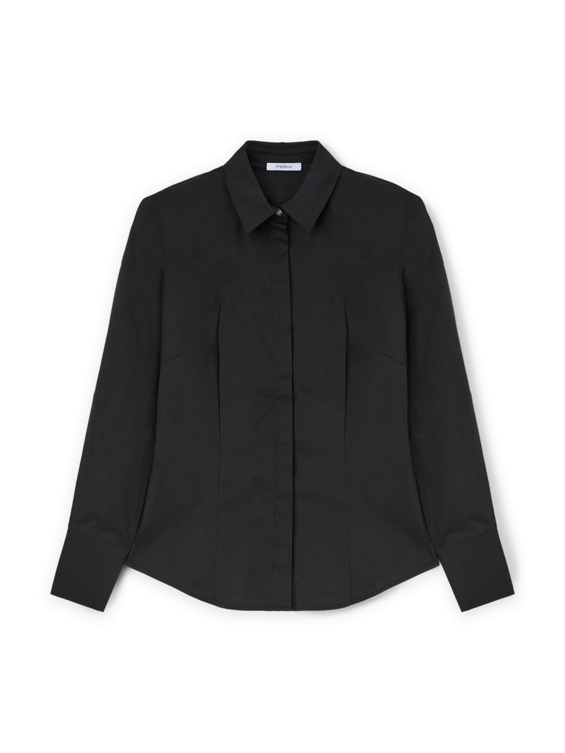 MOTIVI Blouse in Black: front