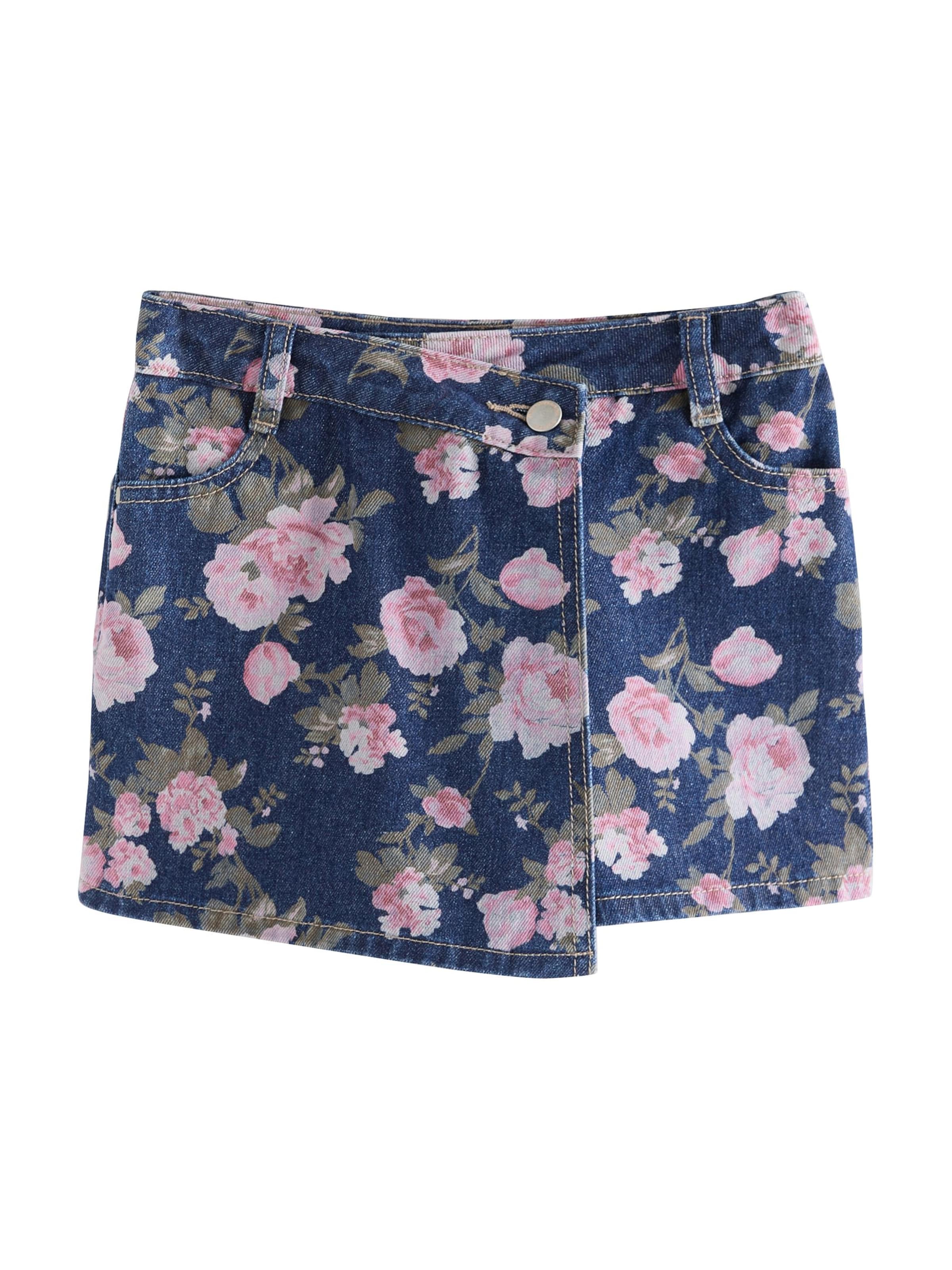 Next Юбка в Кобальтово-синий / Нежно-розовый, Обзор товара