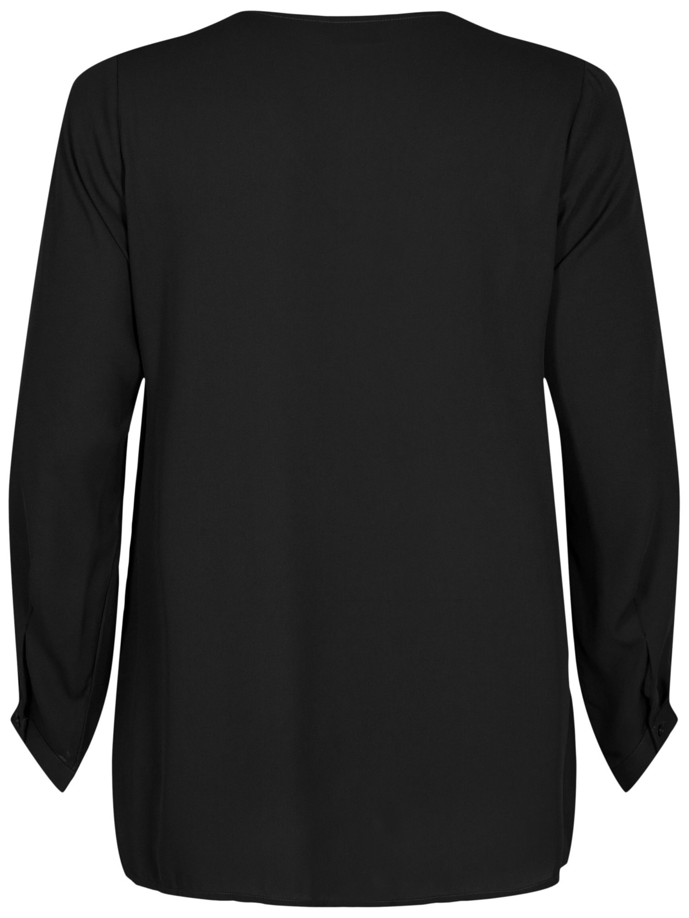 Zizzi Bluse 'Seli' i sort