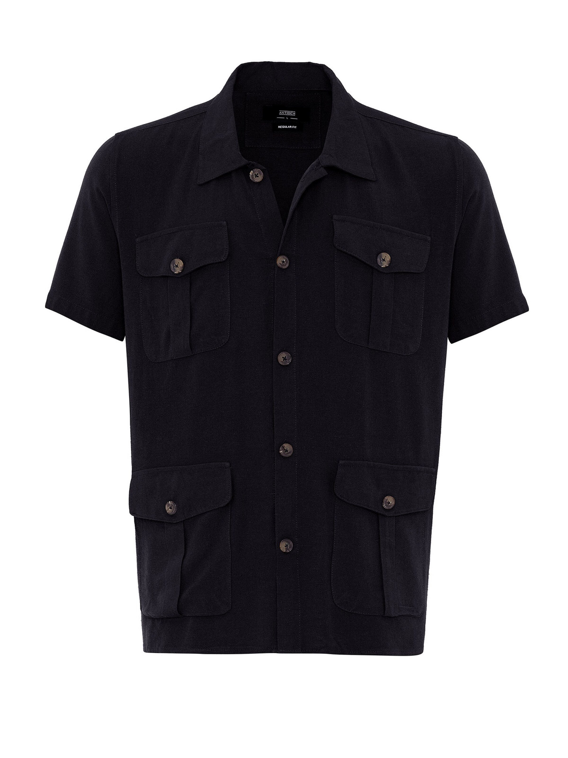 Antioch Рубашка в Черный: спереди