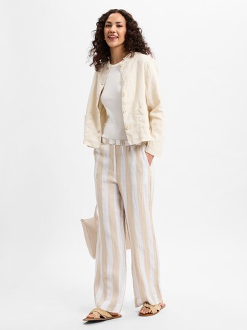 Marie Lund Leinenbluse ' Emma ' in Beige