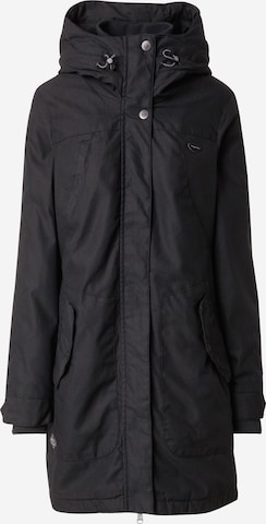 Ragwear Winter parka 'Jannisa' in Black: front