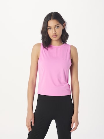ROXY Функциональная футболка 'NATURALLY ACTIVE' в Ярко-розовый: спереди