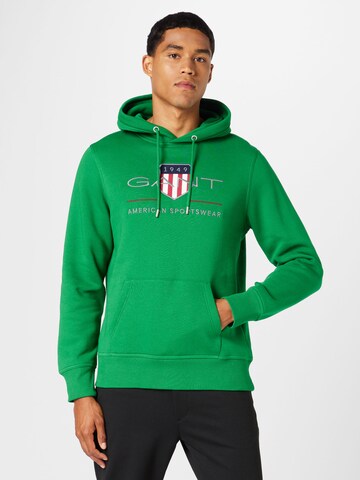 Sweat-shirt GANT en vert : devant