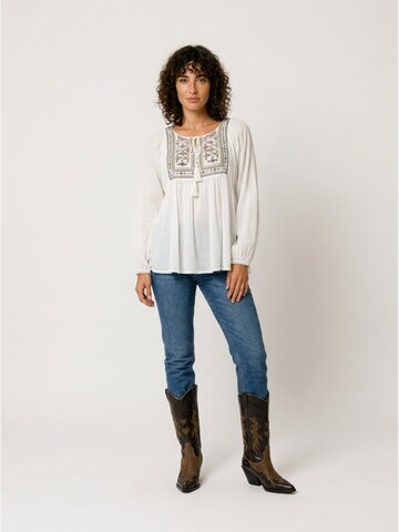 Miss June Blouse 'Rappsodia' in Beige