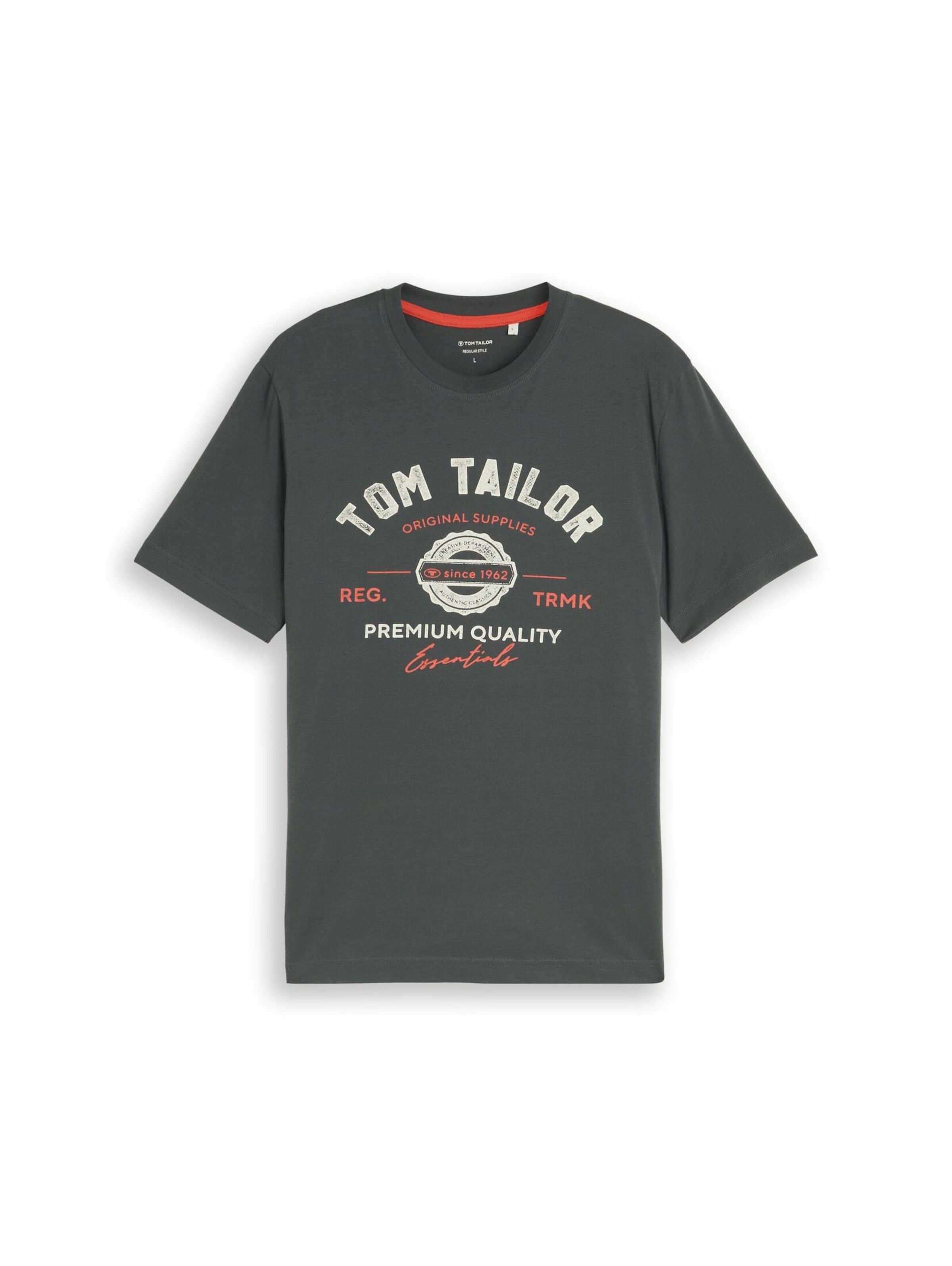 TOM TAILOR Shirt in Grey: front