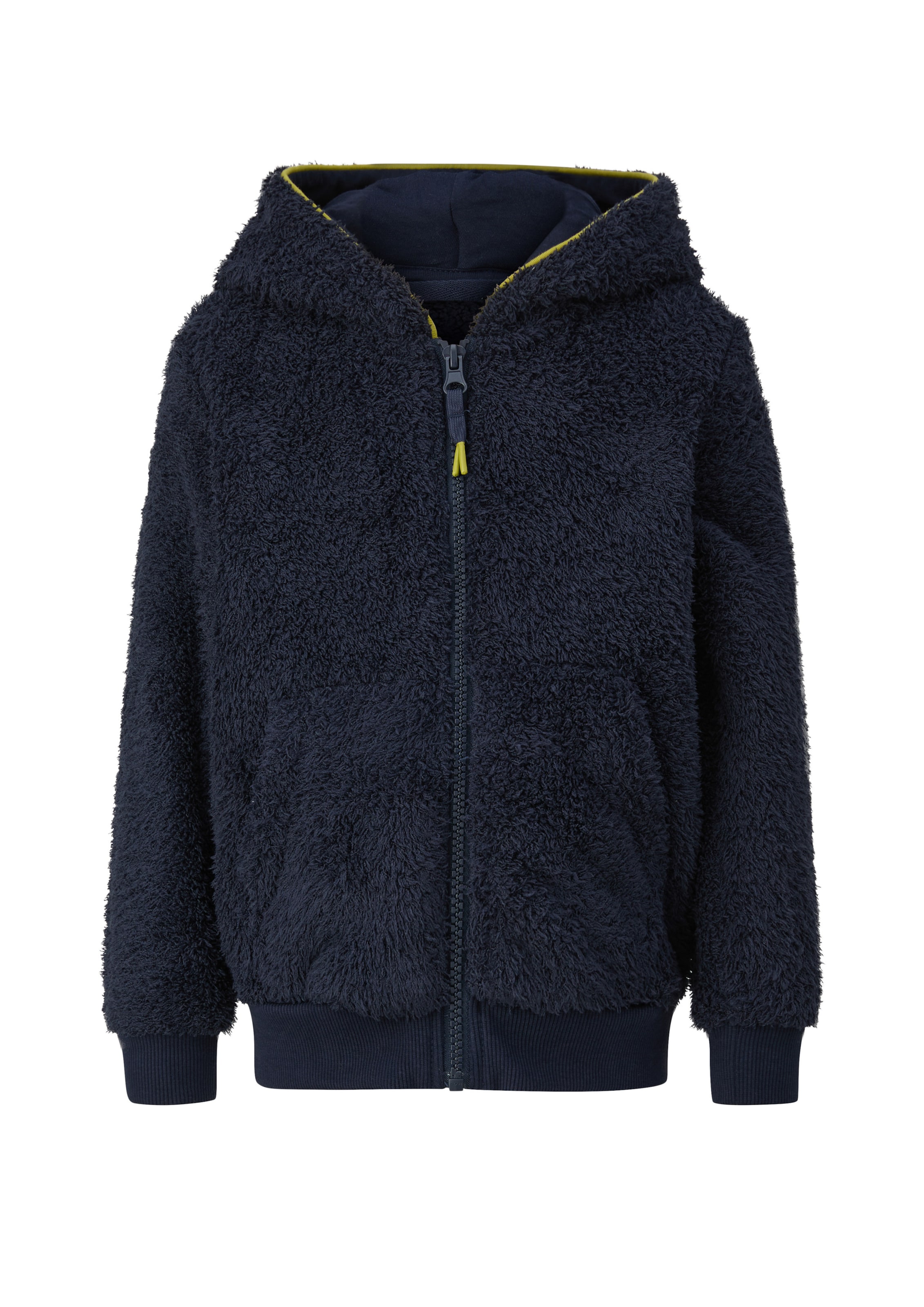 s.Oliver Fleece jas in Blauw: voorkant