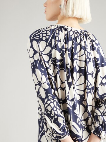 SEIDENSTICKER Blouse 'Schwarze Rose' in Blauw