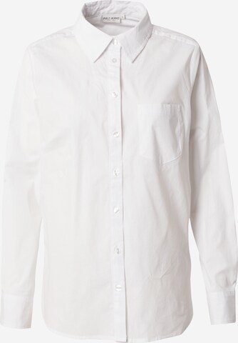 PULZ Jeans Blouse 'EVI' in White: front