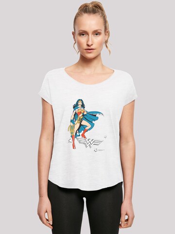 T-shirt 'DC Comics Wonder Woman' F4NT4STIC en blanc : devant