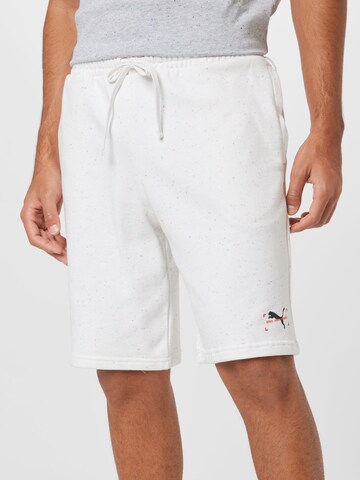 PUMA Loose fit Pants in White