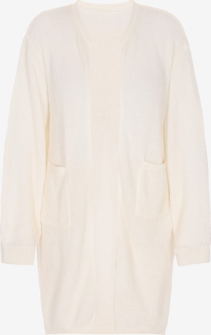 DreiMaster Vintage Gebreid vest in Wit: voorkant